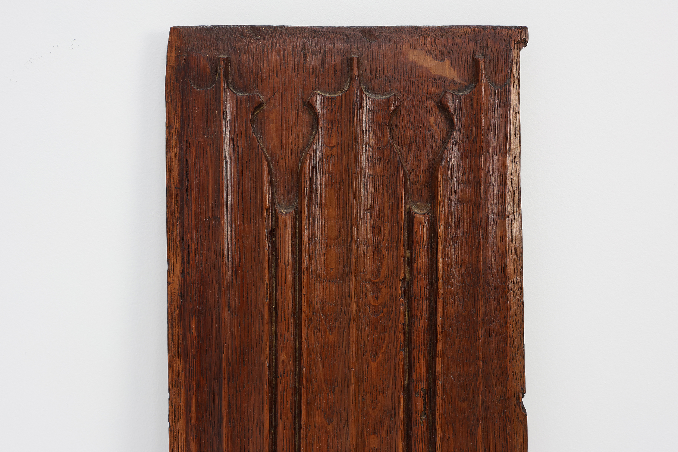 Carved oak Gothic linenfold panel, Flanders, ca. 16th centurythumbnail